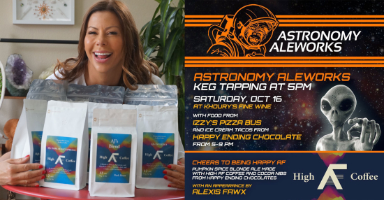 Alexis Fawx Joins Astronomy Aleworks For Special Appearance October 16th!