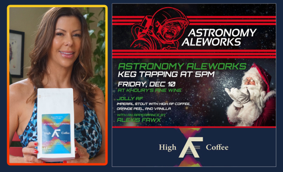 Alexis Fawx Collabs With Astronomy Aleworks For Holiday Beverage “Jolly AF”