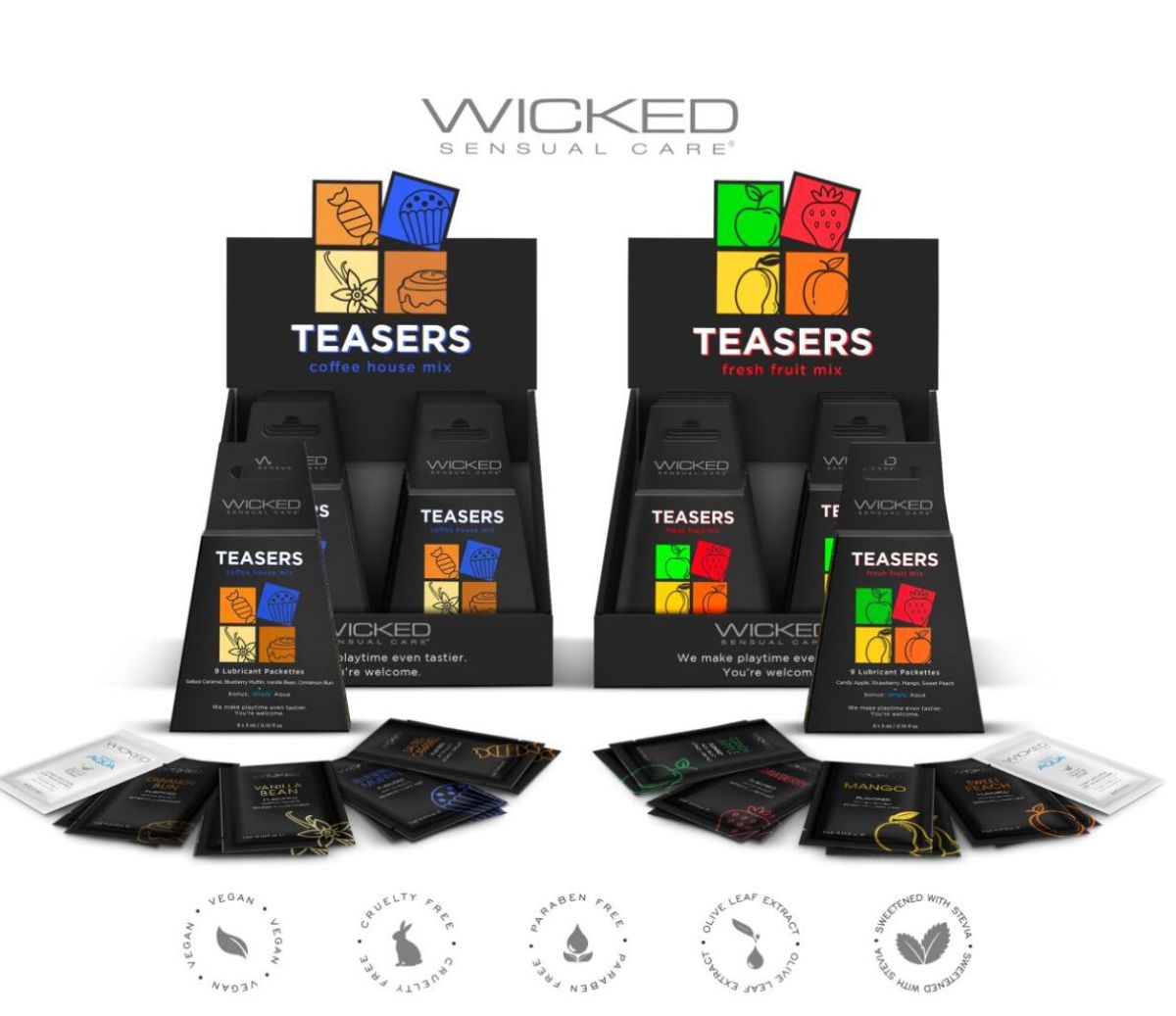 Enhanced Graphics & Revamped Packaging Distinguish WICKED SENSUAL CARE’s Newest Teasers Collections