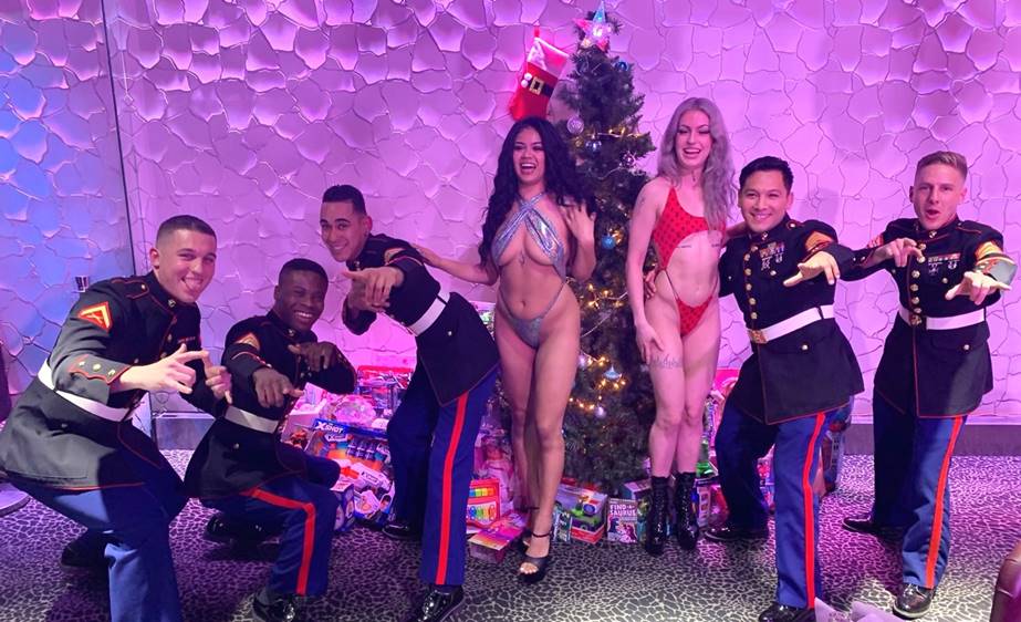 Vivid Cabaret New York Strippers Say “Send In The Marines” 