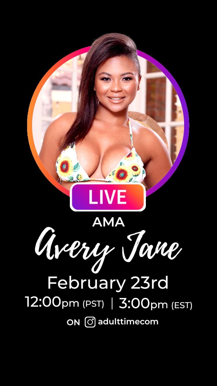 Have Twice the Fun with Avery Jane with 2 IG Live Events for Adult Time & HotMovies