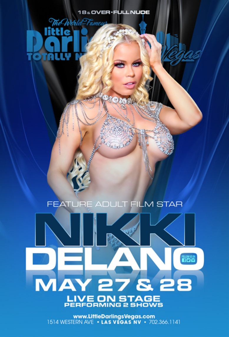 Nikki Delano Headlining at Little Darlings in Las Vegas Memorial Day Weekend
