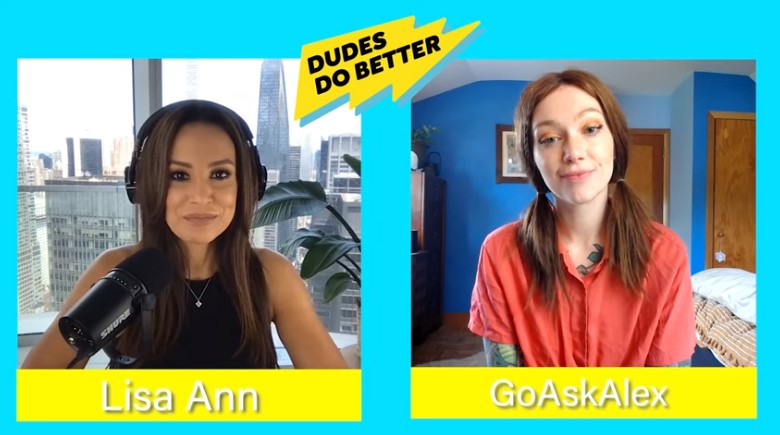 GoAskAlex Guests on Lisa Ann’s “Dudes Do Better” Podcast