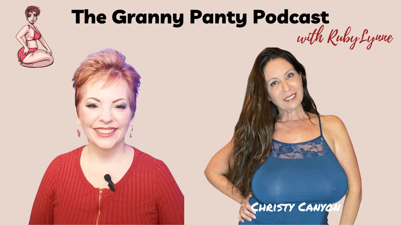 Gorgeous GILF RubyLynne Welcomes Christy Canyon to Hot New Podcast Granny Panty