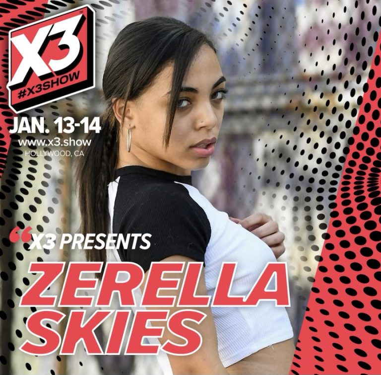 Zerella All Adult Network | Zerella Skies Appearing at X3 This Weekend in Hollywood