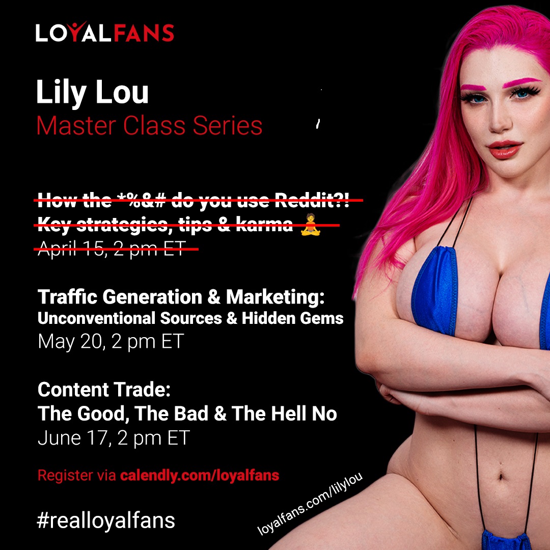 LoyalFans.com, Lily Lou Announce 2nd Master Class Event