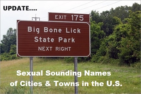 Sexual Sounding Names of Cities & Towns in the U.S.