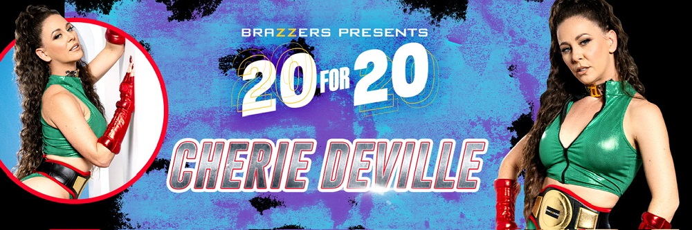 Cherie DeVille Marks Brazzers’ 20th Anniversary with Volcanic Orgy, 20 for 20