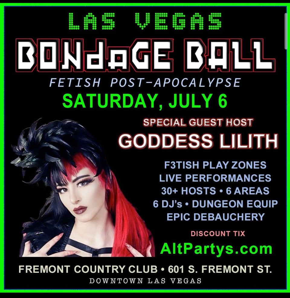 Goddess Lilith Takes Over Sin City with 2 Weekend Events