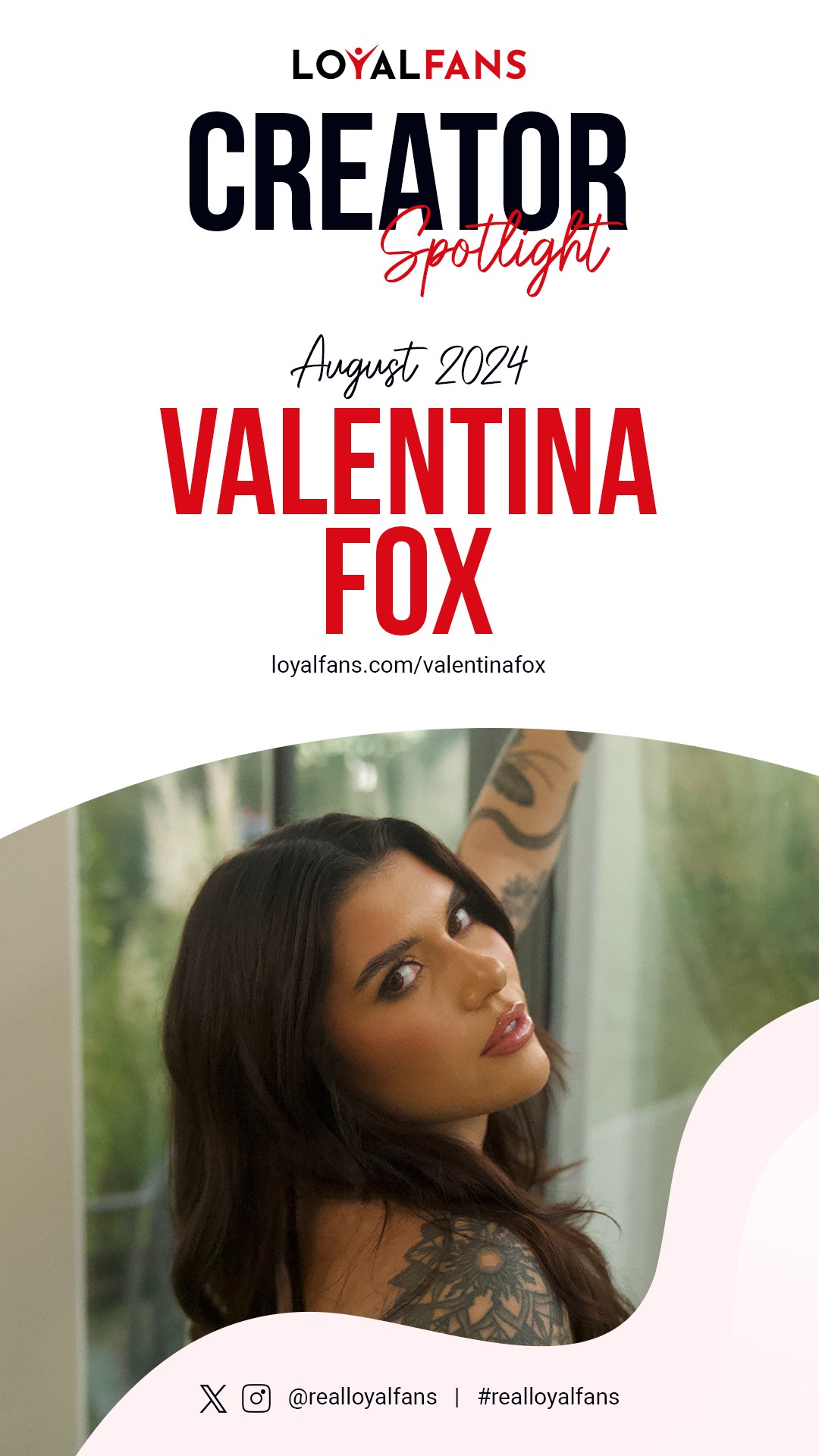 Valentina Fox Named LoyalFans’ ‘Featured Creator’ for August 2024