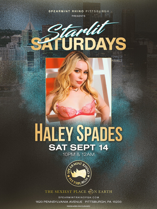 Haley Spades Hits Up Spearmint Rhino Pittsburgh For A One Night Stand