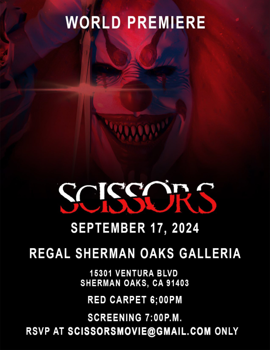 Special Premiere Screening of “Scissors” to Kick Off the Halloween Season