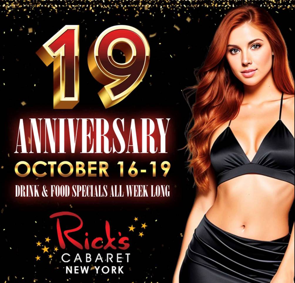 Rick’s Cabaret New York 19th Anniversary Party!