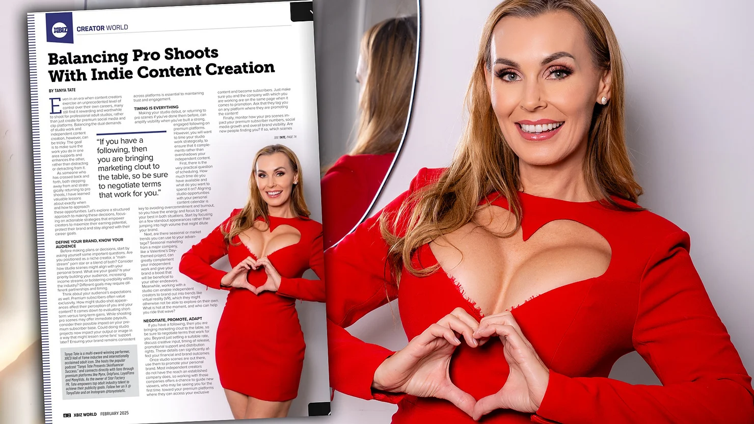 Tanya Tate Shares Insight On Balancing Pro Shoots And Indie Content In XBIZ World