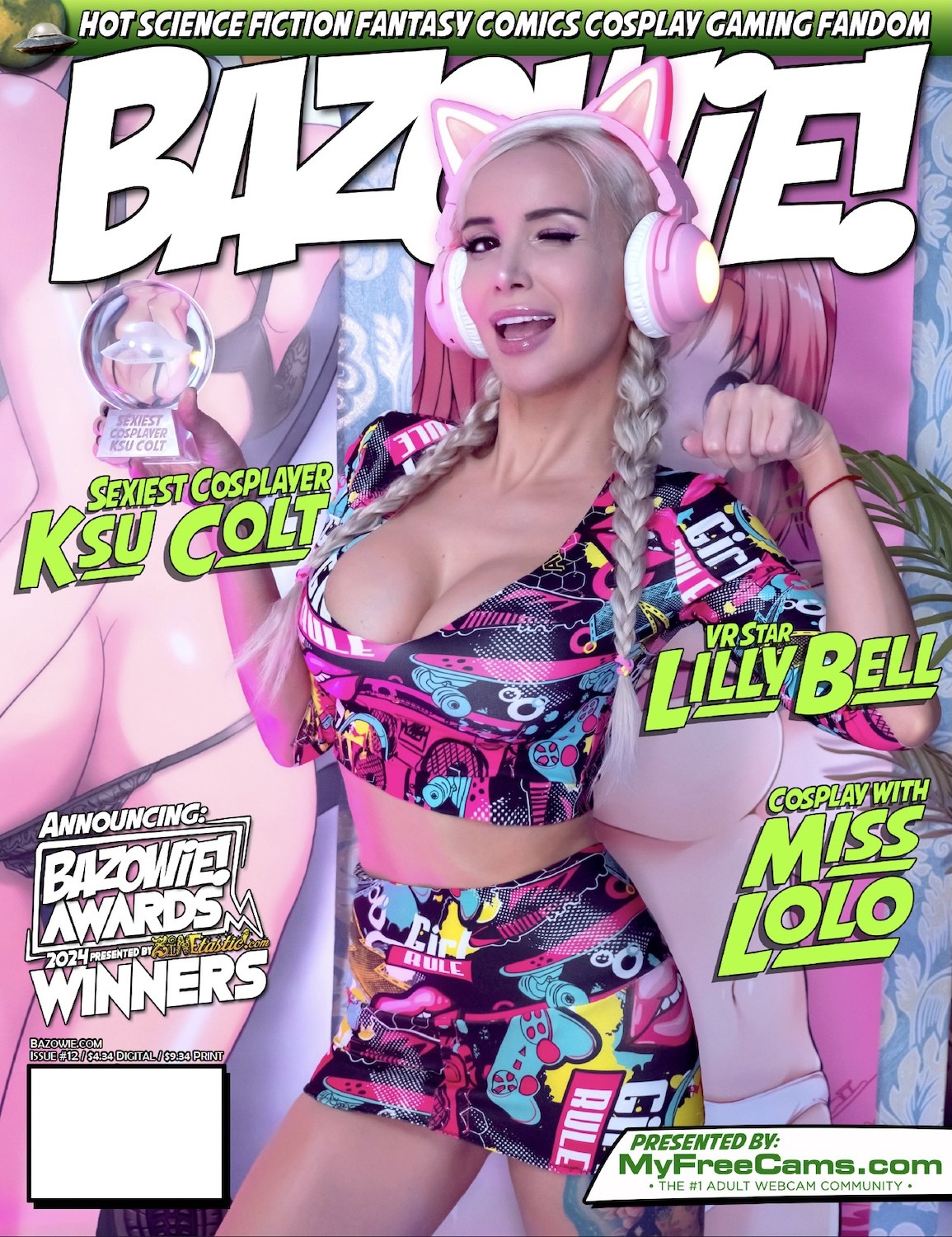 VR Superstar Lilly Bell Featured in Bazowie! Magazine