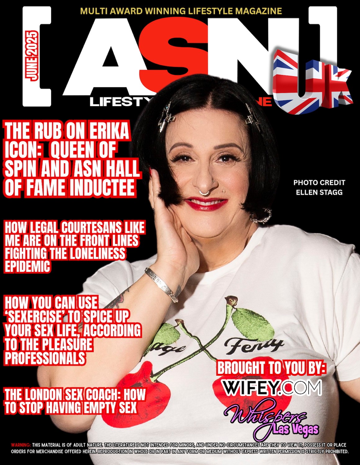 Erika Icon Scores June Cover of ASN Mag & Feature
