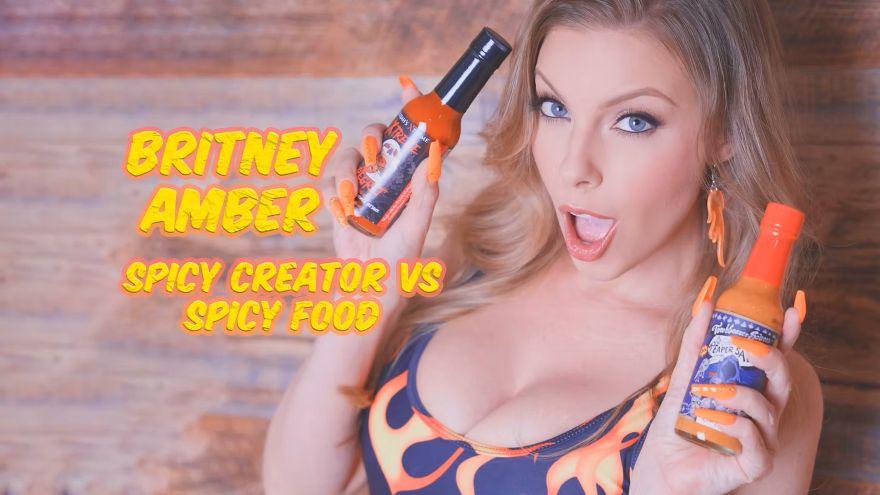 Britney Amber Heats Up YouTube With New Channel “Spicy Creator Vs Spicy Food”