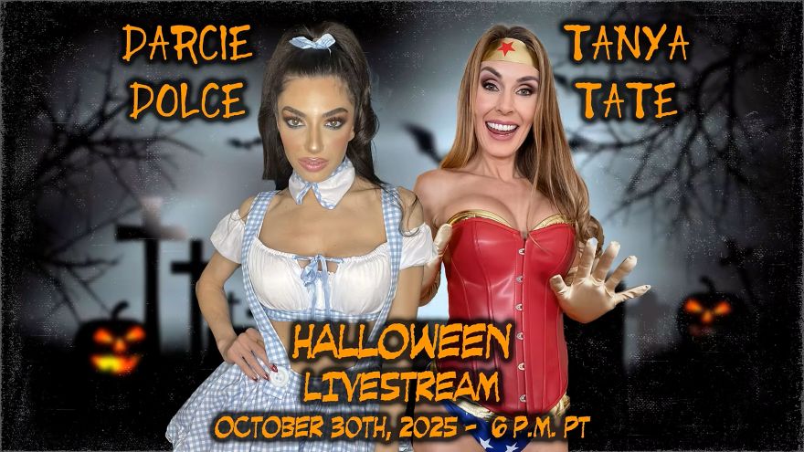 Tanya Tate and Darcie Dolce Cast a Spell with a Spooky, Sexy Halloween-Themed OnlyFans Live Show