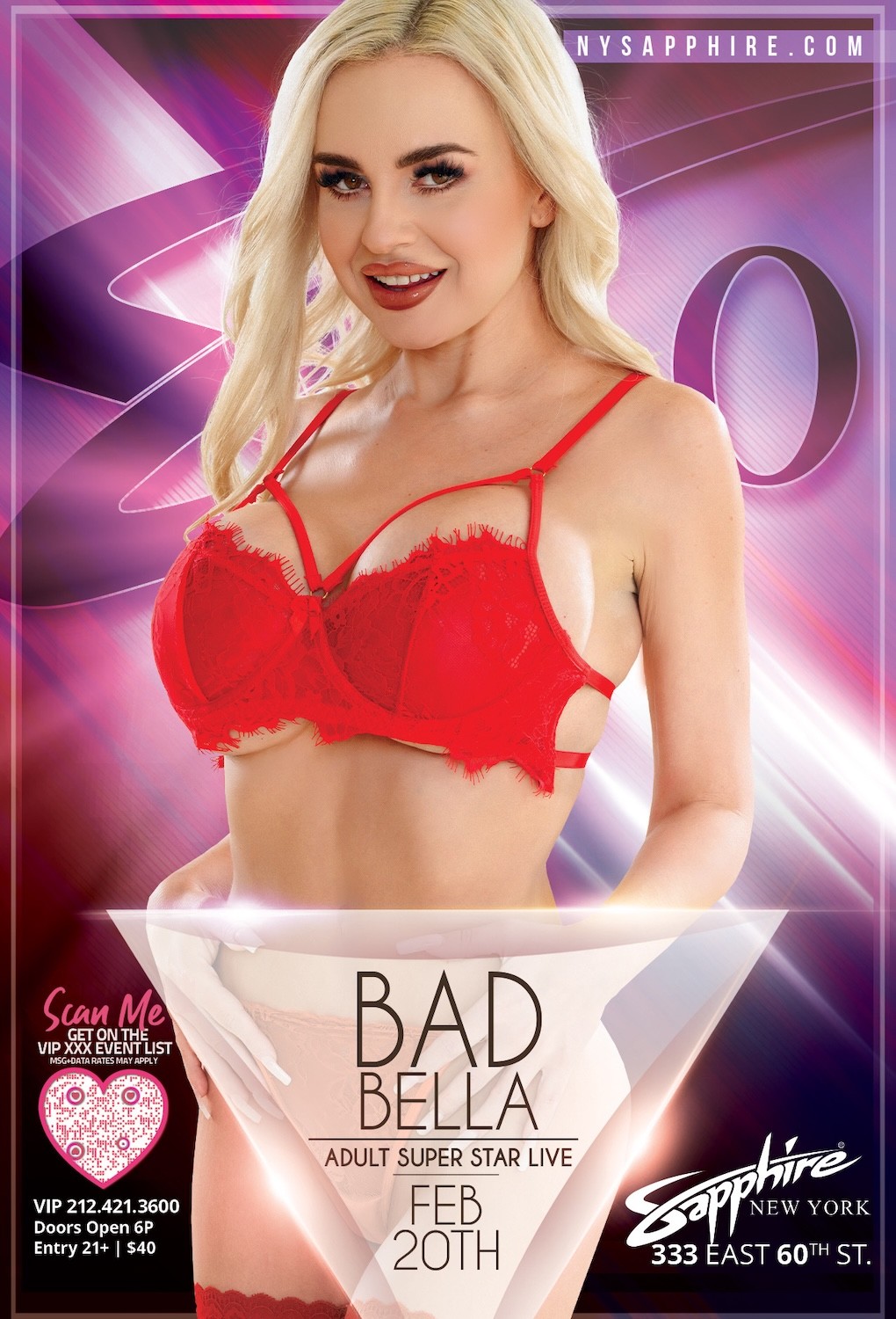 Bad Bella Headlining at Sapphire 60 This Friday