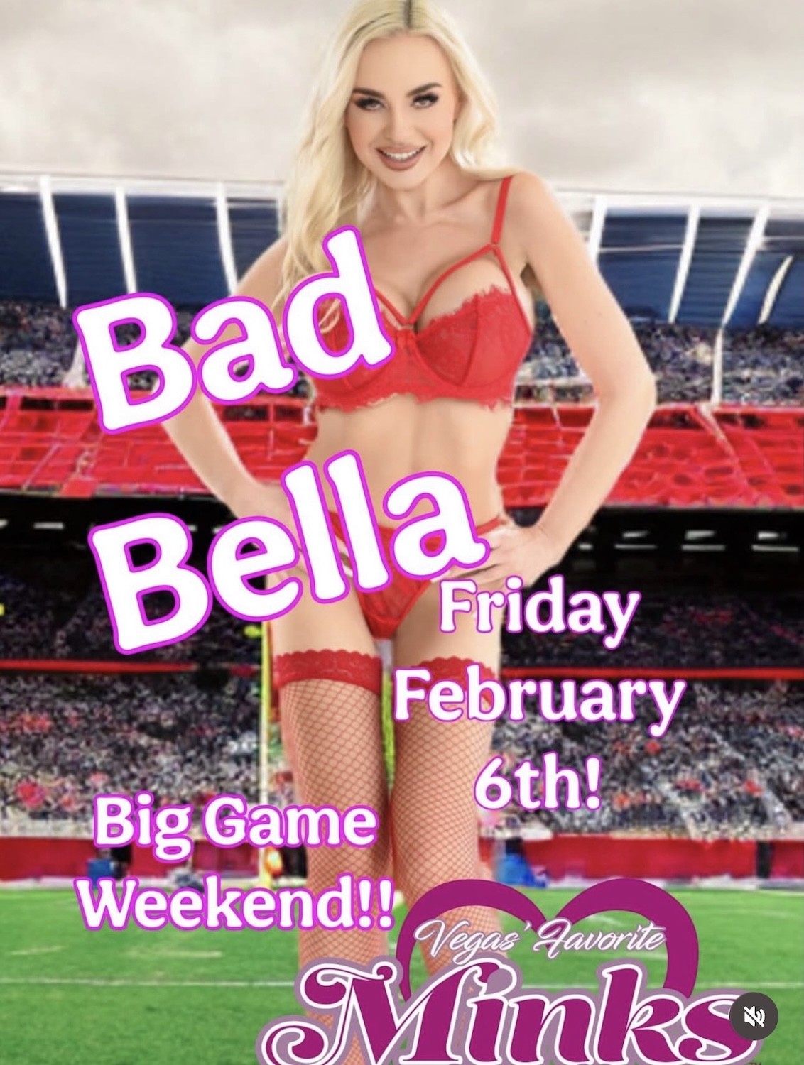 Bad Bella Kicks Off Big Game Weekend with Feature at Minks Vegas