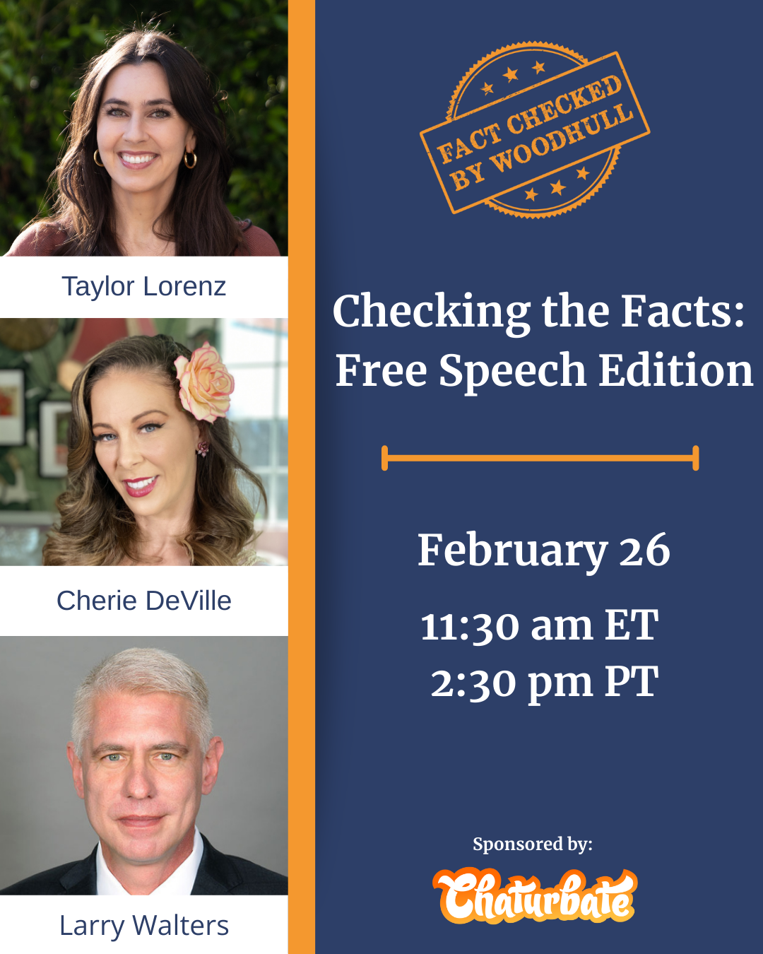 Cherie DeVille Joins Woodhull Freedom Foundation Panel on Free Speech, Sexual Expression