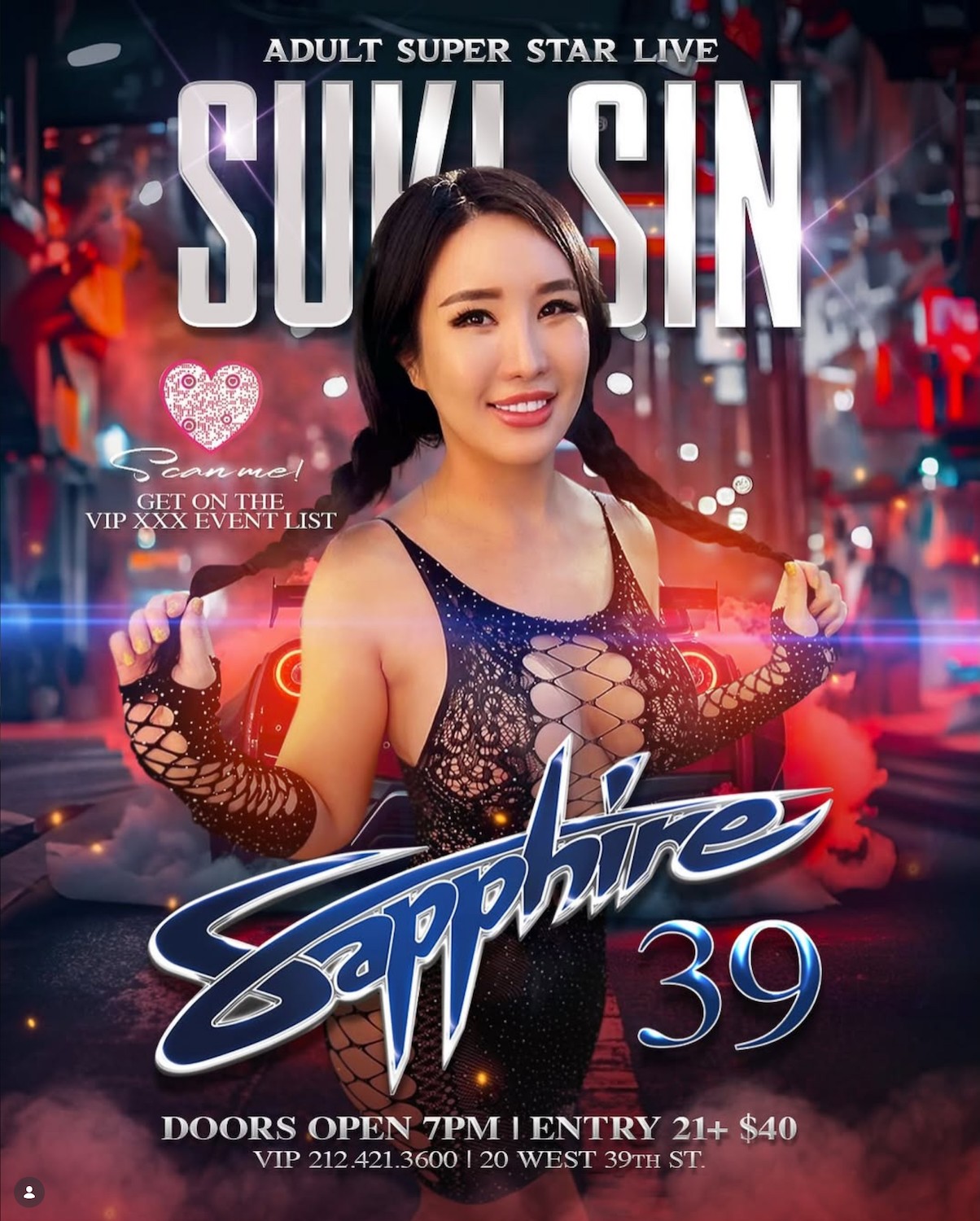 Suki Sin Makes Feature Debut at NYC’s Sapphire 39