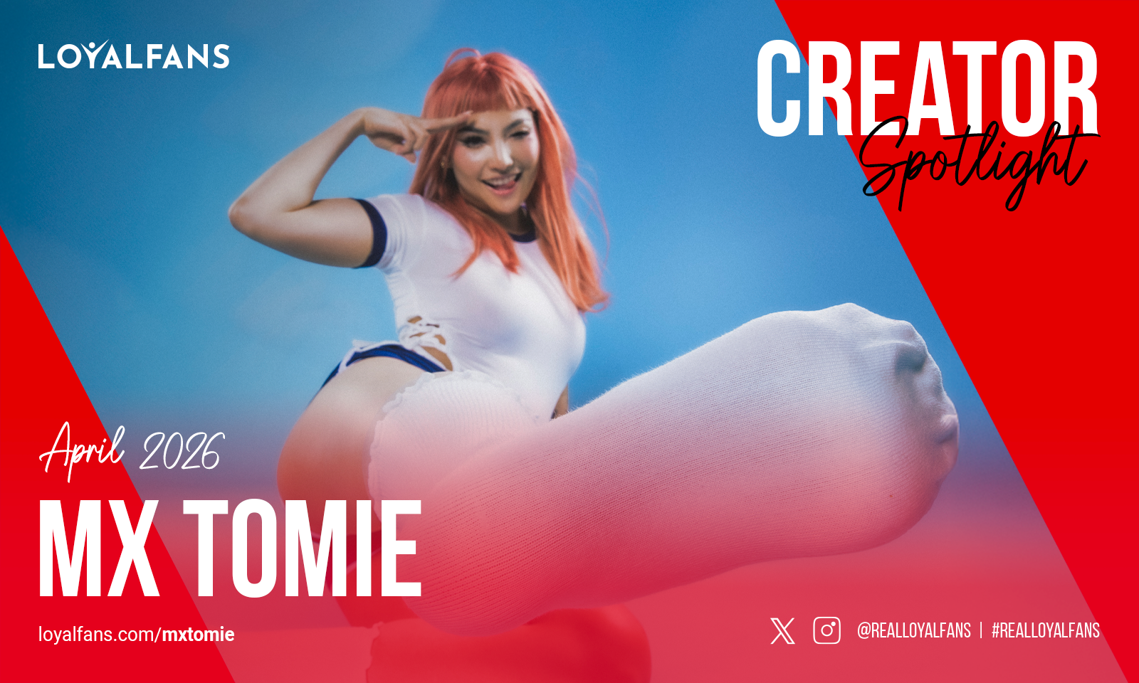 Mx Tomie Named LoyalFans’ Featured Creator for April