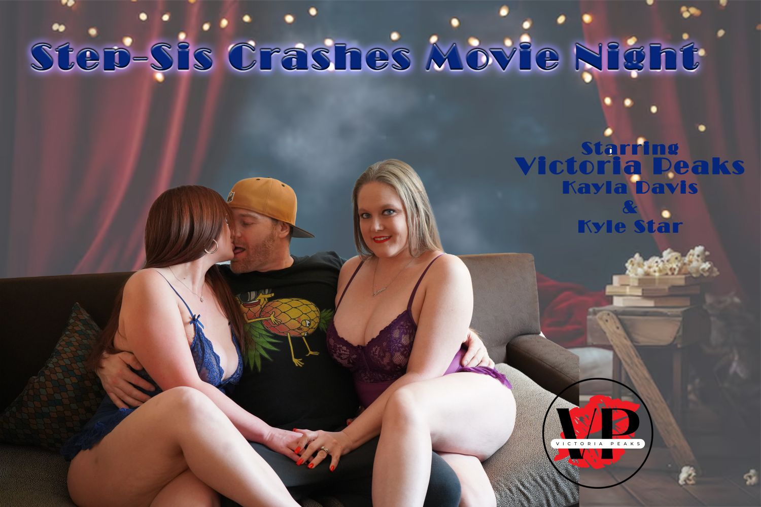 Victoria Peaks Turns Movie Night into Mischief in “Step-Sis Crashes Movie Night”