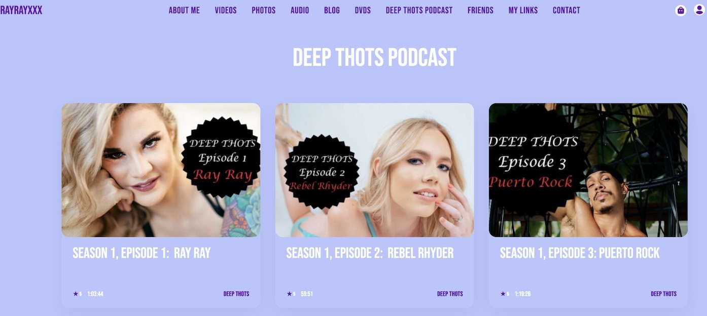 Ray Ray Relaunches Official Website