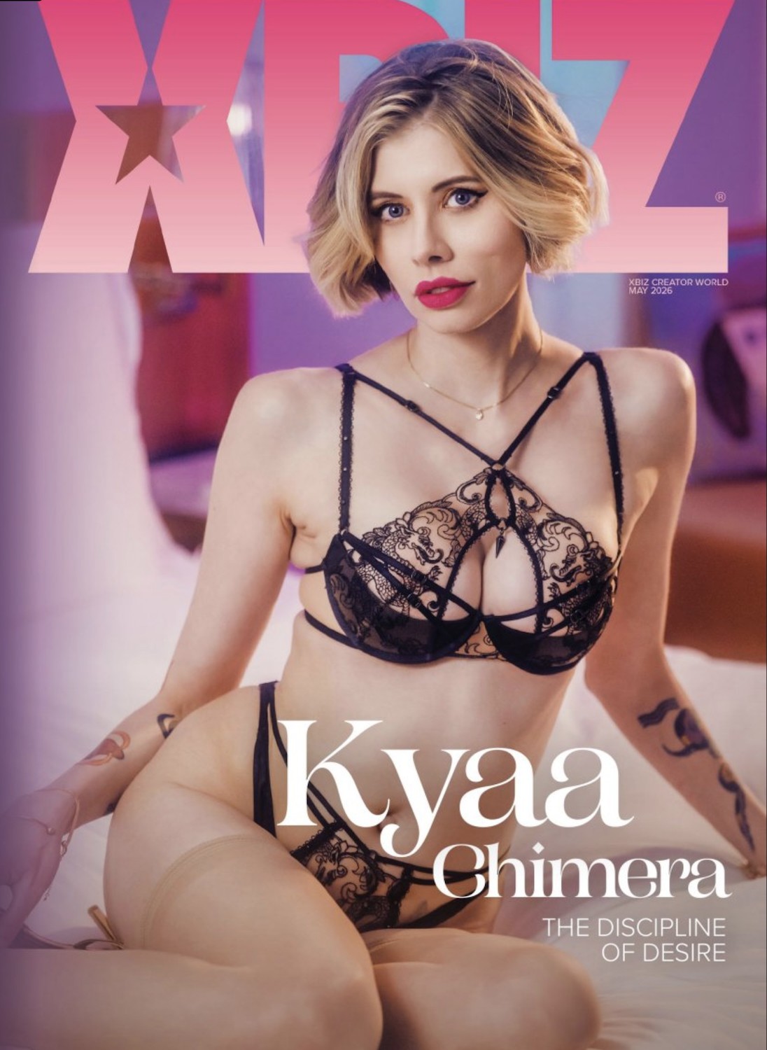 Kyaa Chimera Scores Cover of XBIZ Creator World
