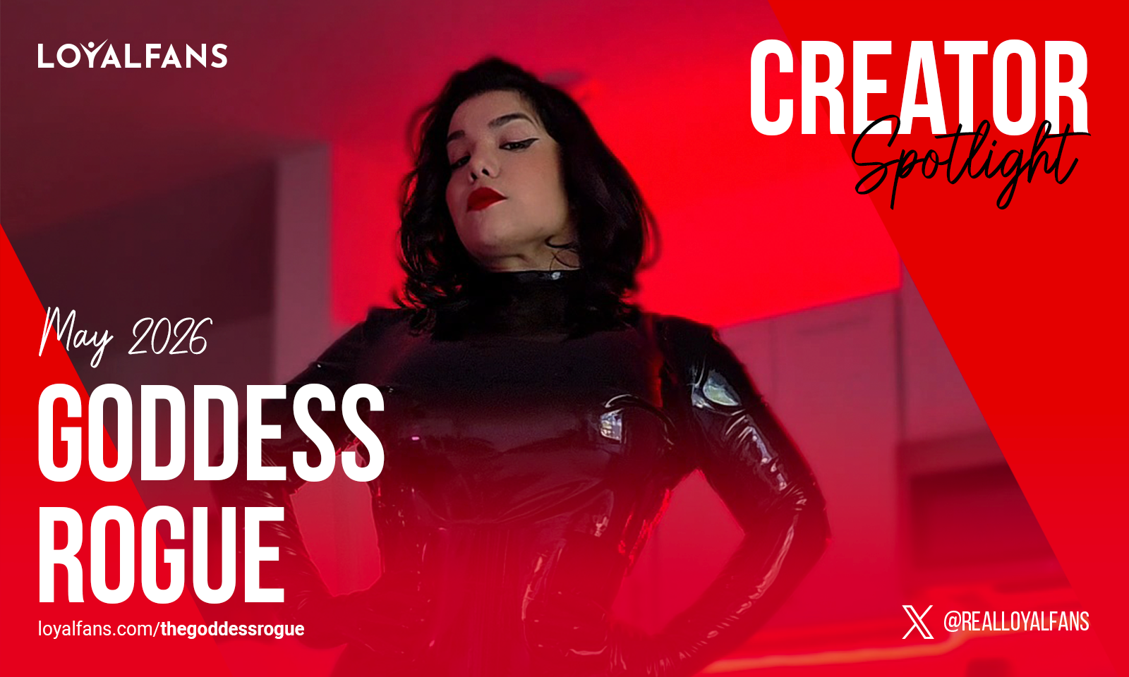 Goddess Rogue Named LoyalFans’ Featured Creator for May