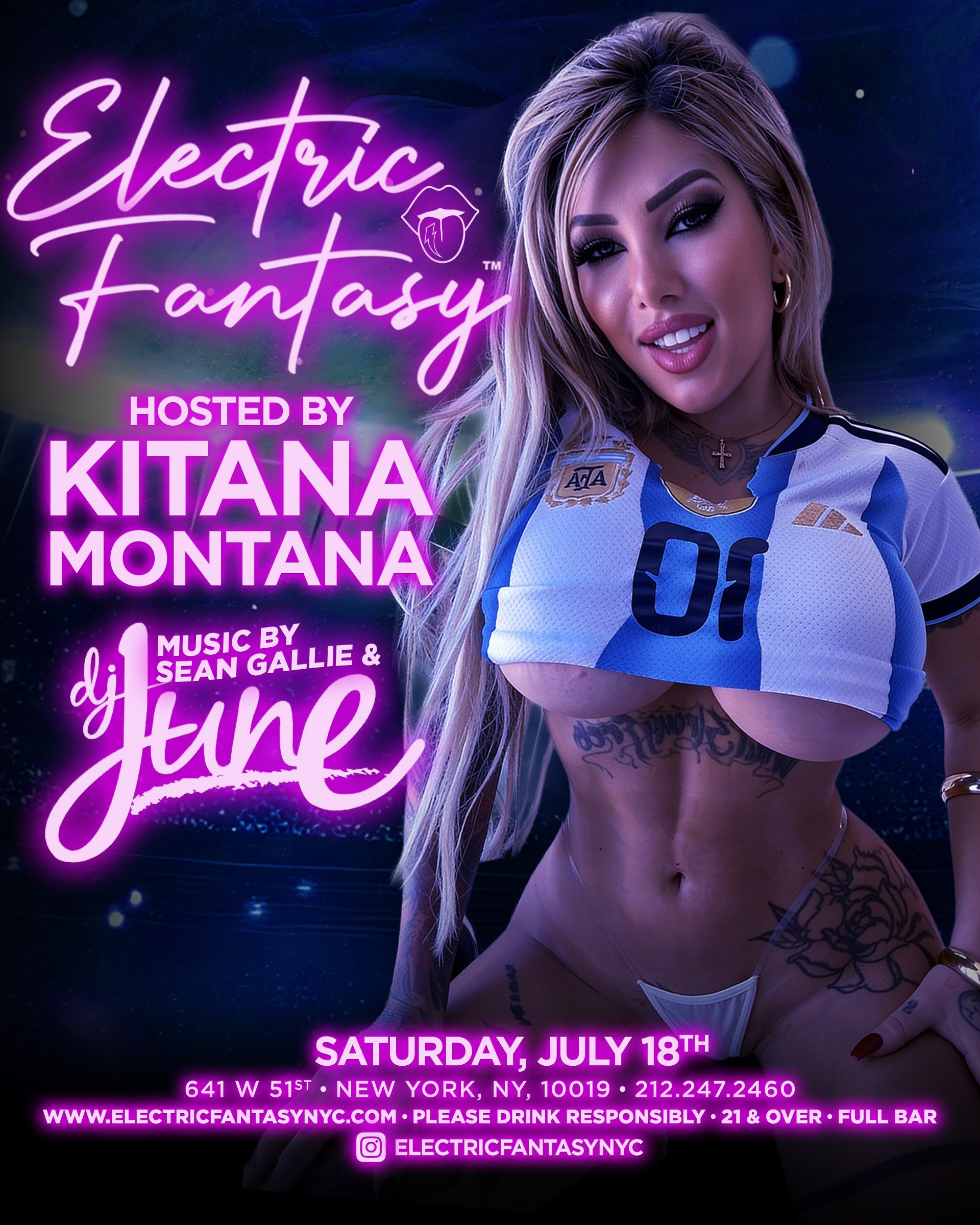 Latina Star Kitana Montana to Appear at New York City’s Hustler Club on July 18