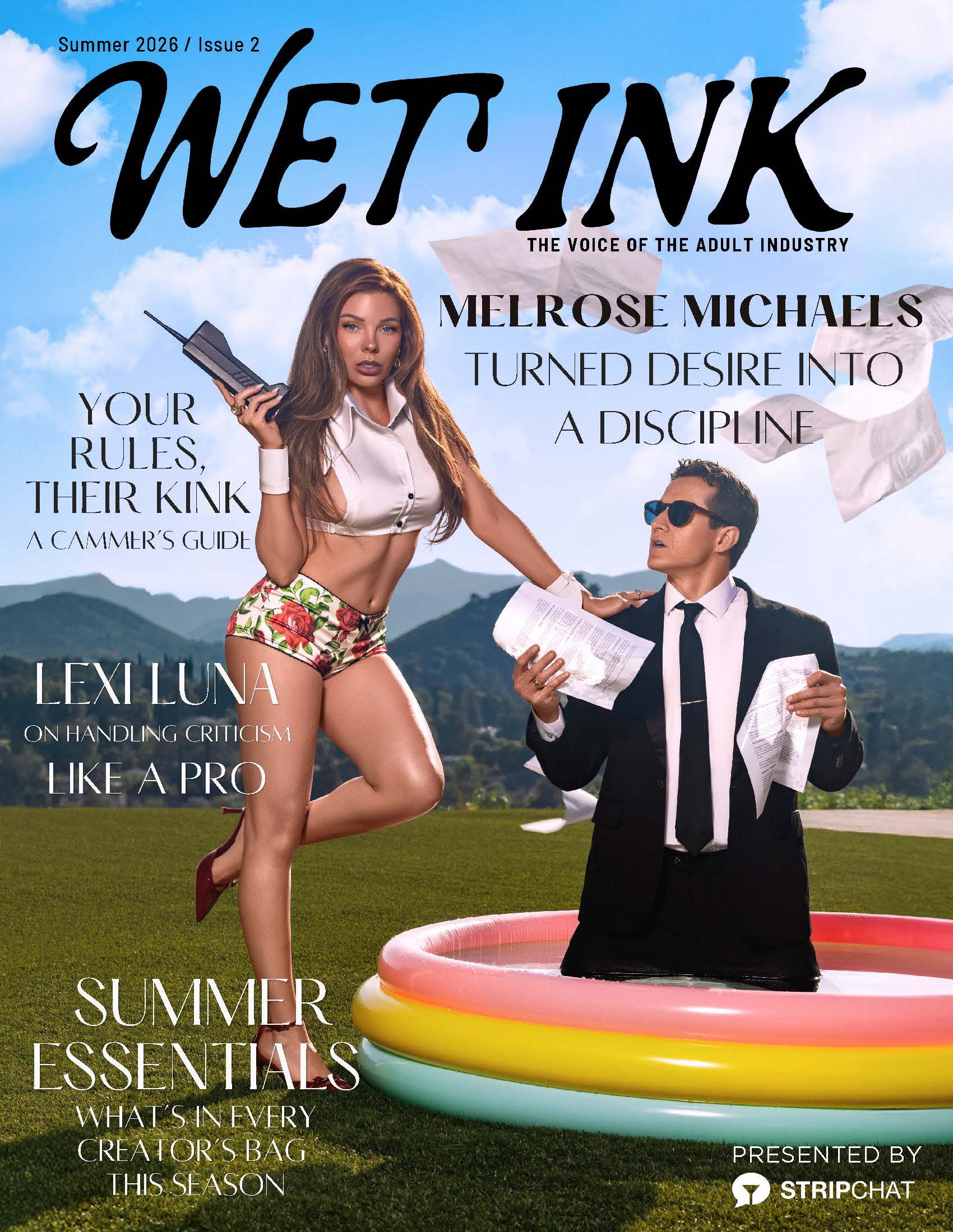 Holly Randall Reveals MelRose Michaels as Wet Ink Magazine Summer Cover Star