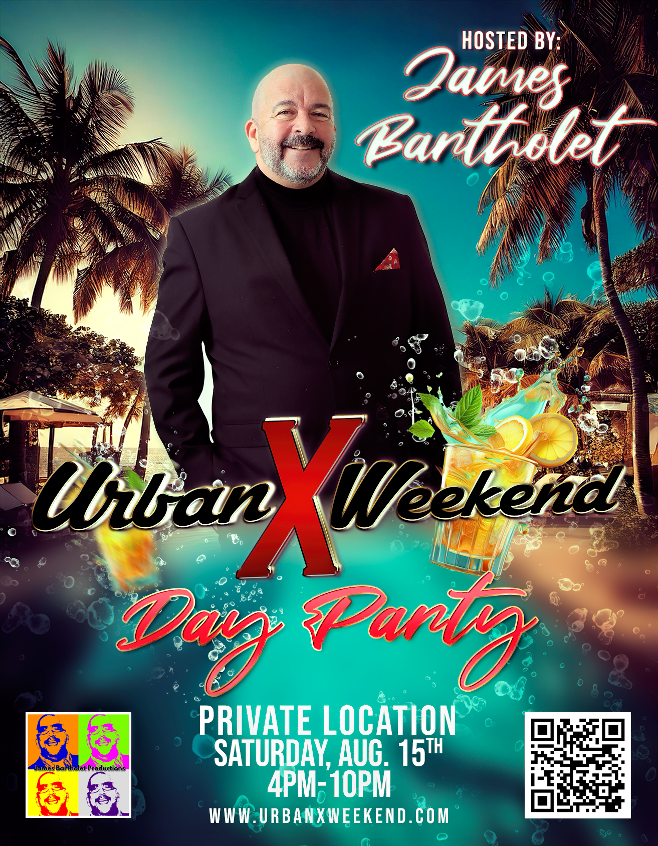 James Bartholet Hosts Urban X Day Party on Saturday, August 15