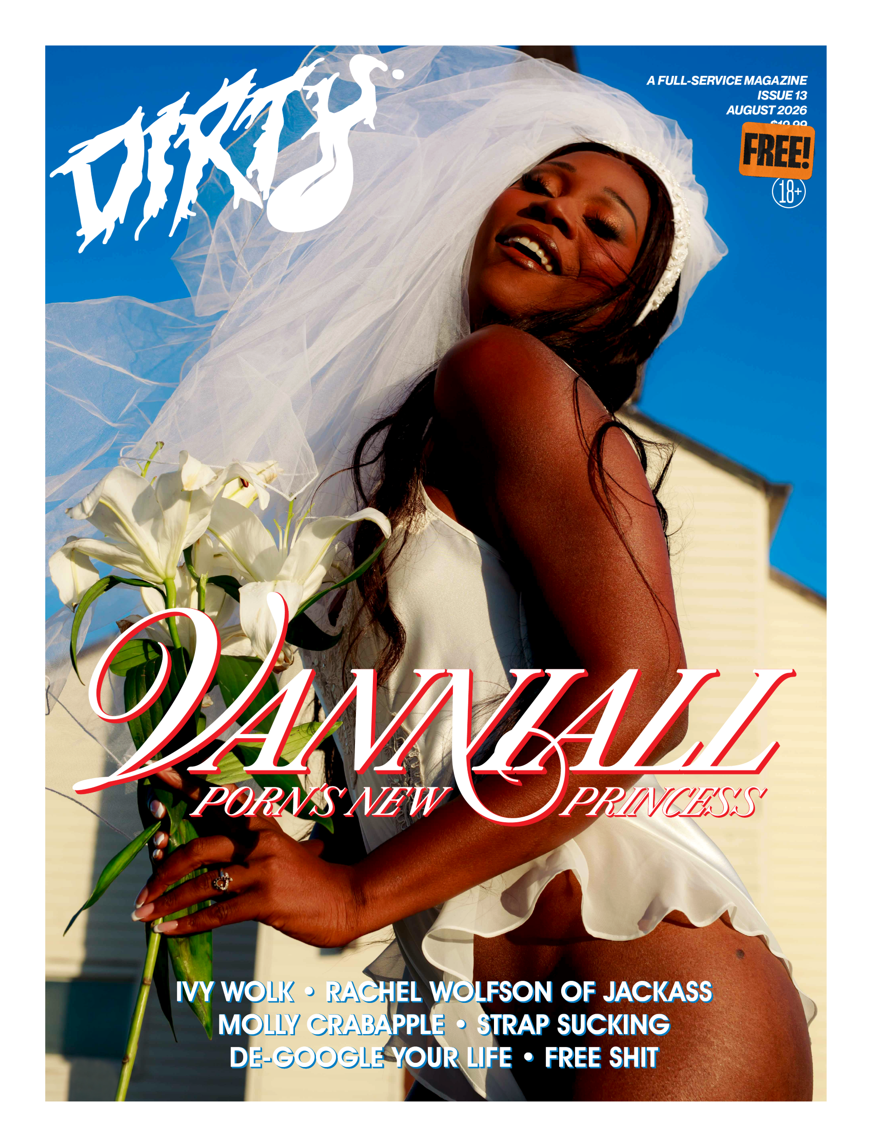 Vanniall Reigns as “Porn’s New Princess” on August Cover of DIRTY Magazine