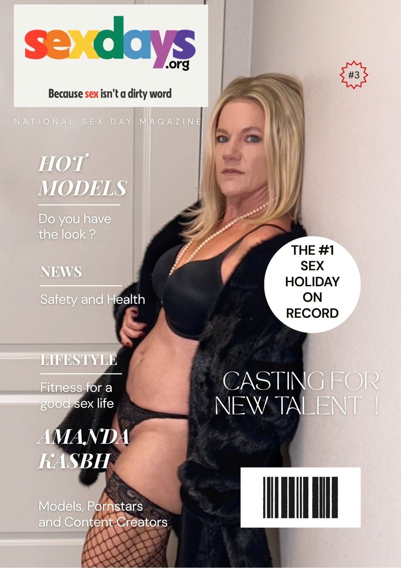 Ms. Amanda Lands October Cover of SexDays.org