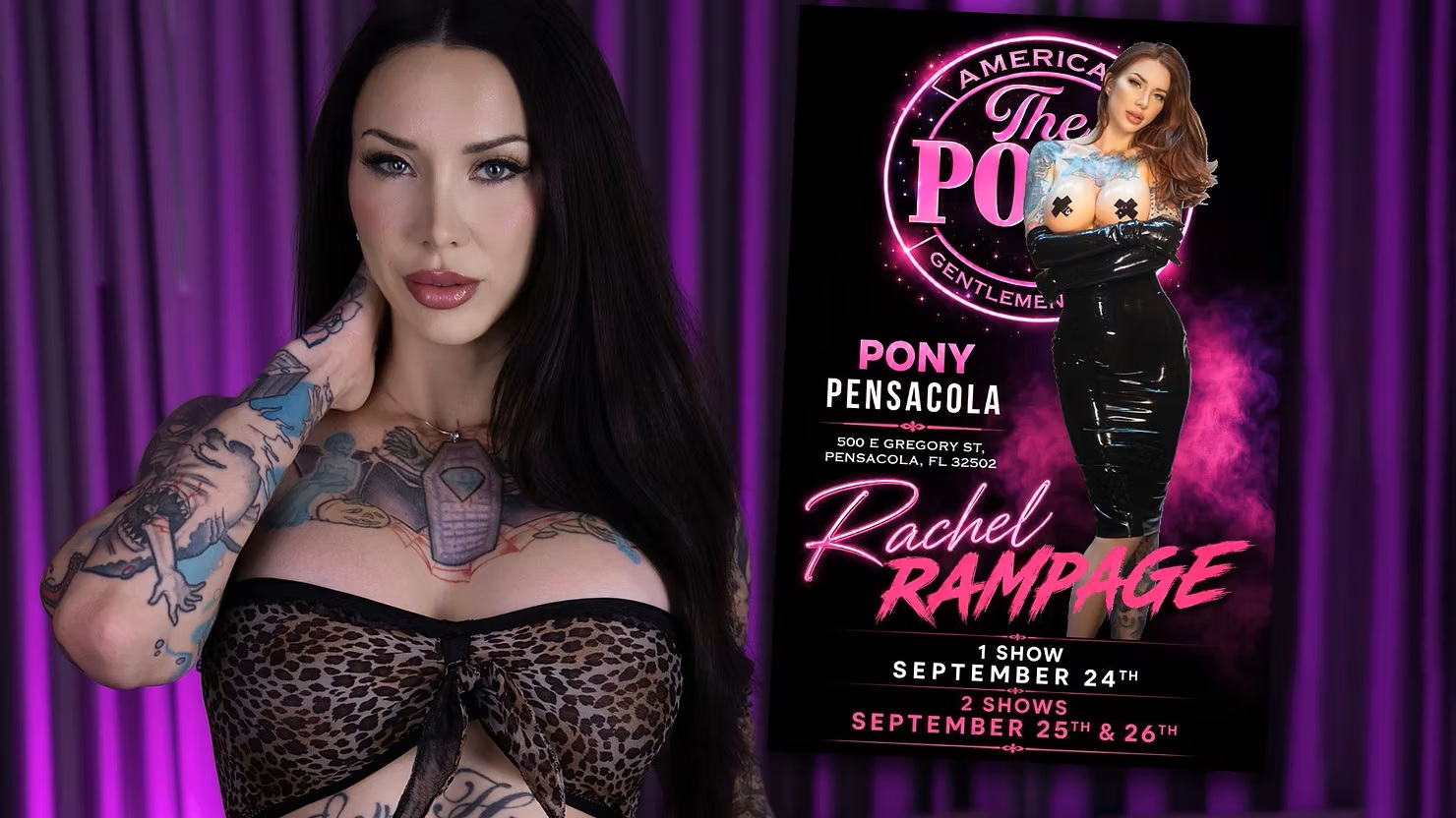 Rachel Rampage Brings Her Electrifying Stage Show to Pensacola