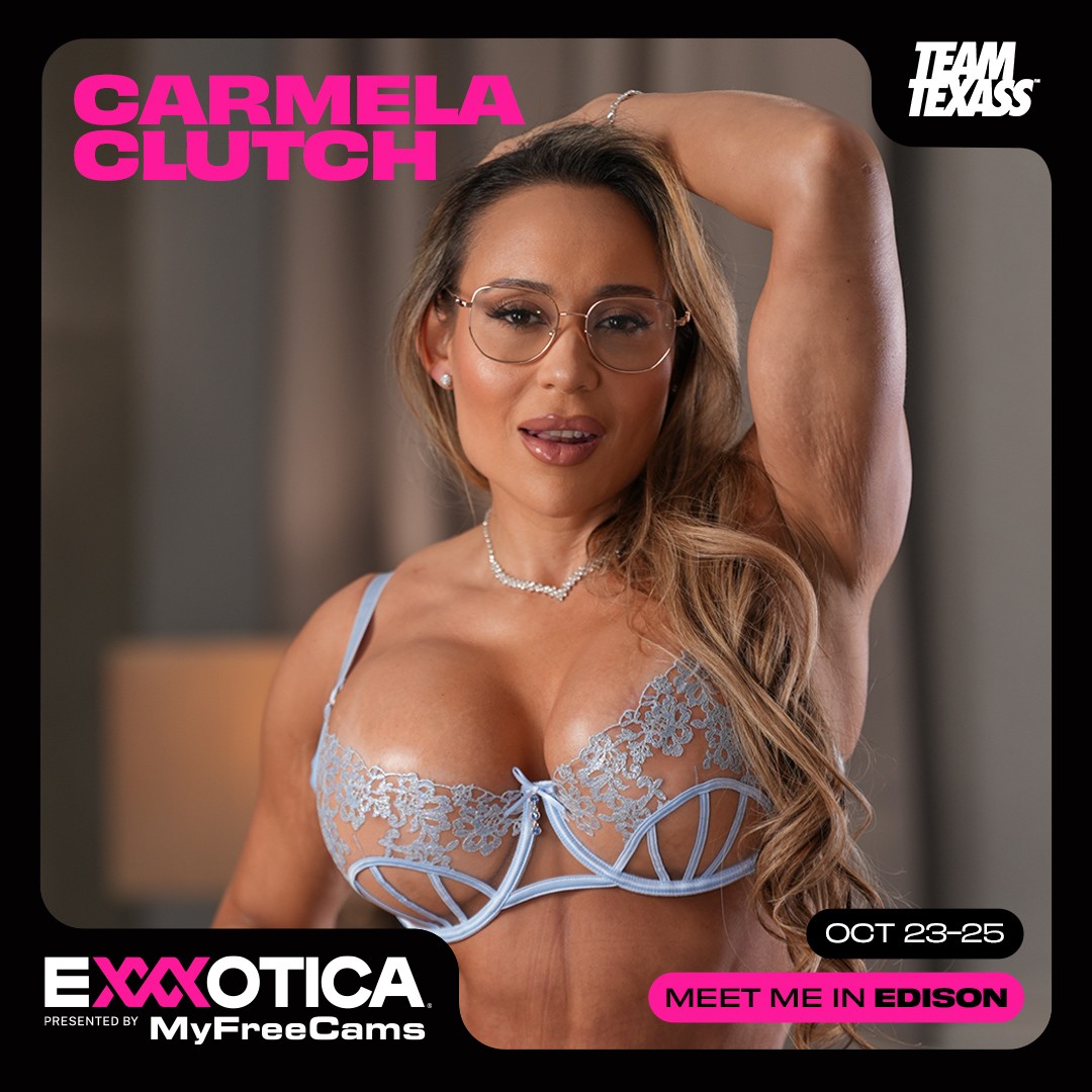 Latina Beauty Carmela Clutch to Appear at Exxxotica Expo Edison, NJ  Team Texass Booth October 23-October 25
