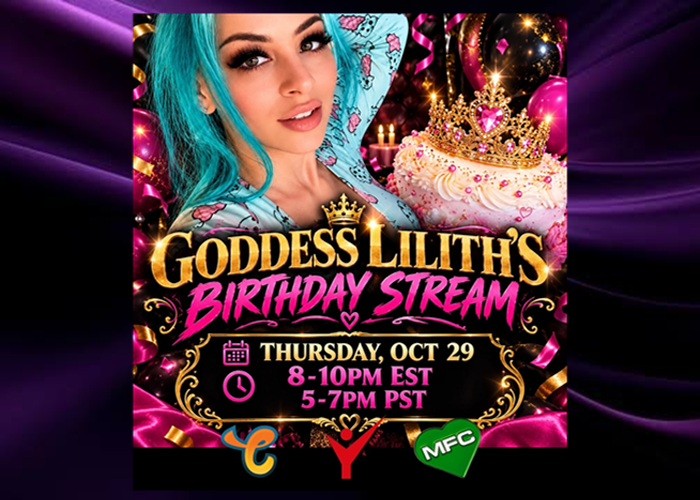 Join Goddess Lilith for Her Birthday Stream Celebration Tonight