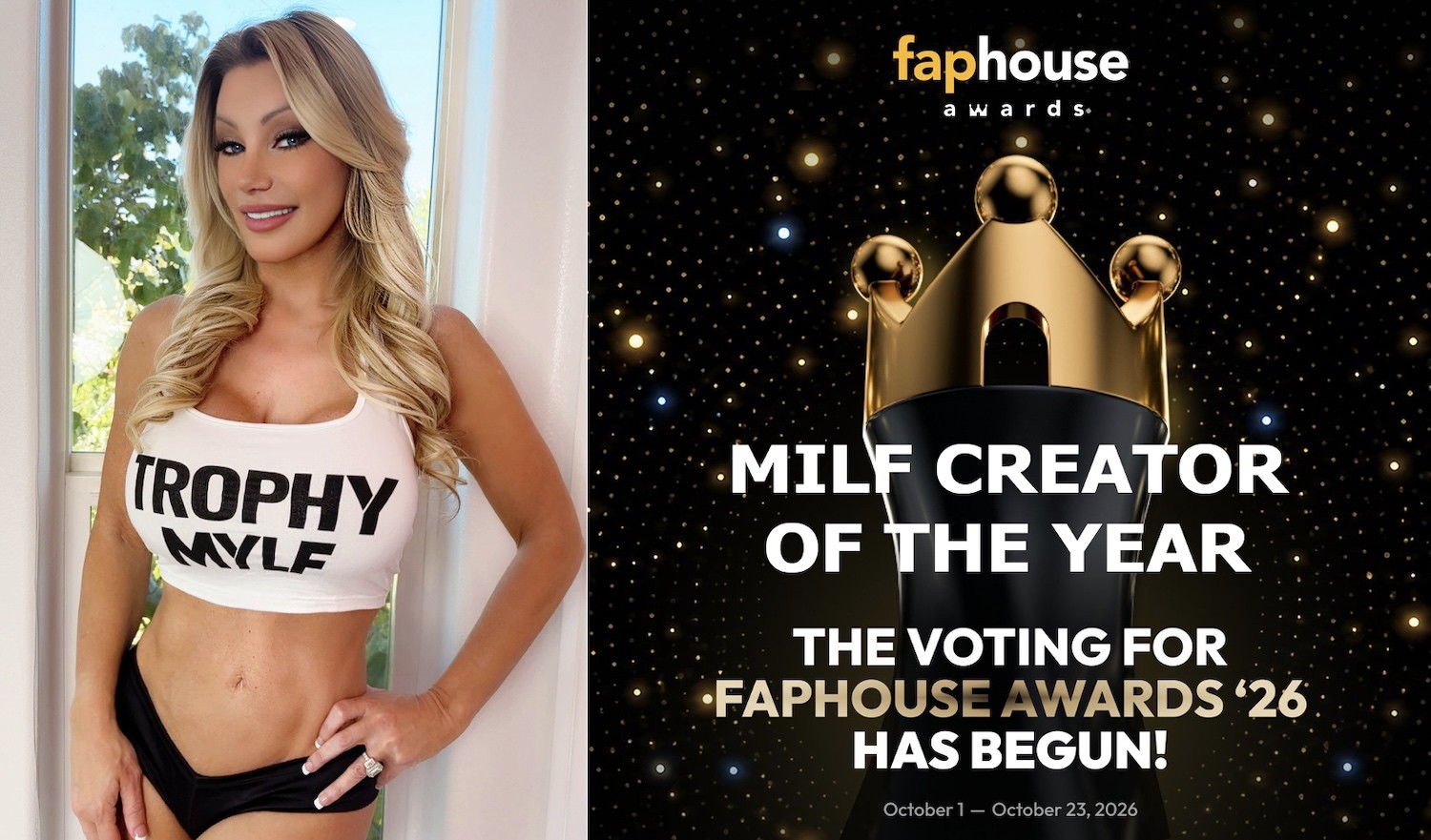 Brittany Andrews Asks Fans to #rockthevote in Faphouse Awards